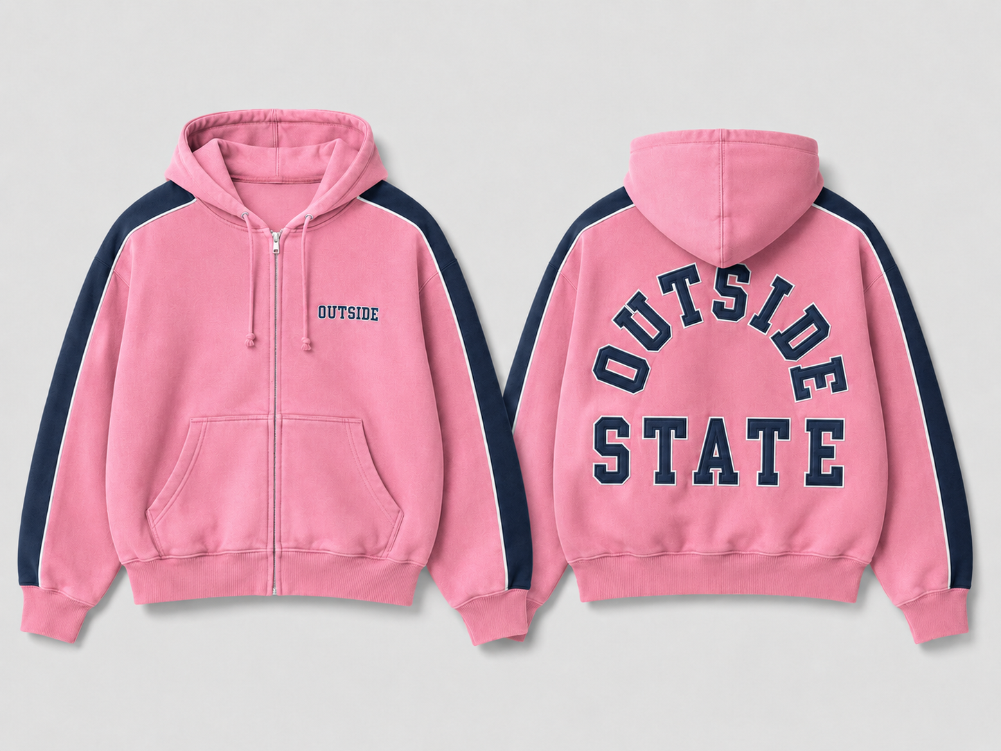 outside state hoodies (made to order)