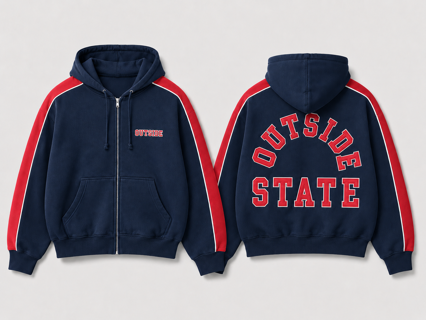 outside state hoodies (made to order)