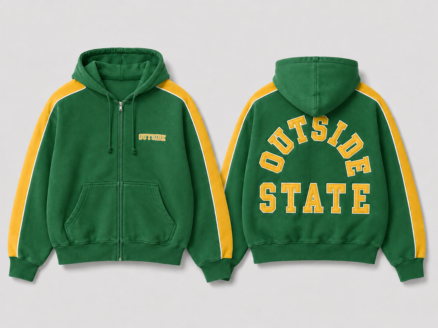 outside state hoodies (made to order)