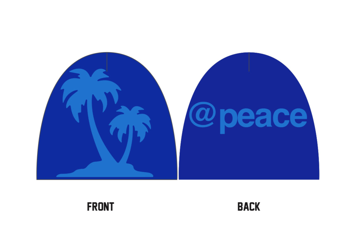 "@peace" satin lined beanies